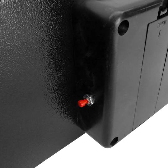 Caja fuerte de seguridad de acero con código electrónico digital 43x35x20cm negra