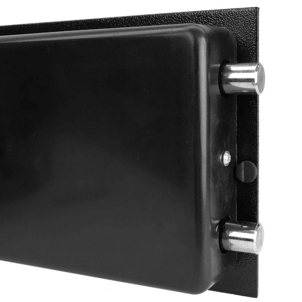 Caja fuerte de seguridad de acero con código electrónico digital 43x35x20cm negra