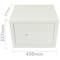 Security money safe key operated in fireproof steel for wallmount 45 x 37 x 33 cm beige
