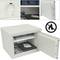 Security money safe key operated in fireproof steel for wallmount 45 x 37 x 33 cm beige