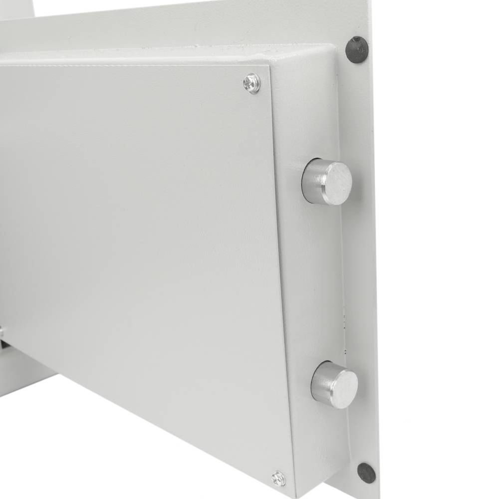 Security money safe key operated in fireproof steel for wallmount 45 x 37 x 33 cm beige