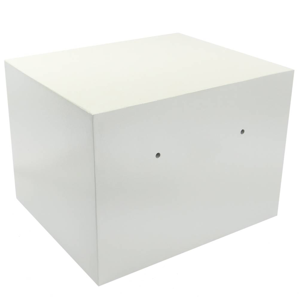 Security money safe key operated in fireproof steel for wallmount 45 x 37 x 33 cm beige
