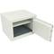 Security money safe key operated in fireproof steel for wallmount 45 x 37 x 33 cm beige