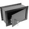 Caja fuerte de seguridad empotrada de acero con llaves 26x15x18cm negra