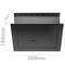 Caja fuerte de seguridad empotrada de acero con llaves 26x15x18cm negra