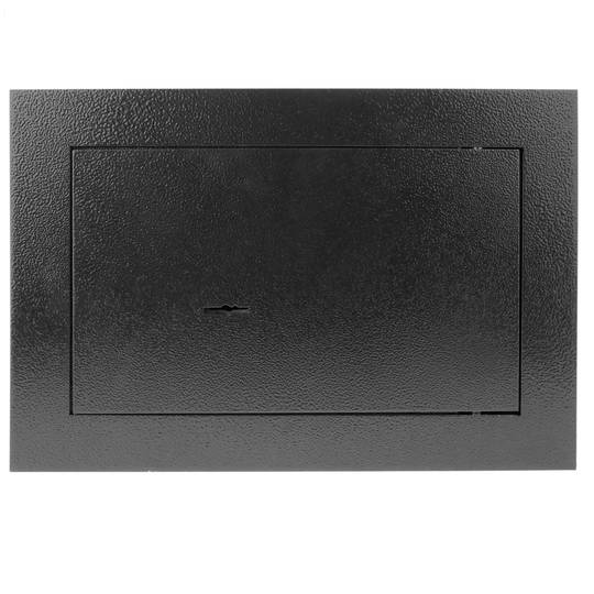 Verzonken stalen kluis met zwarte 31x15x21cm sleutels