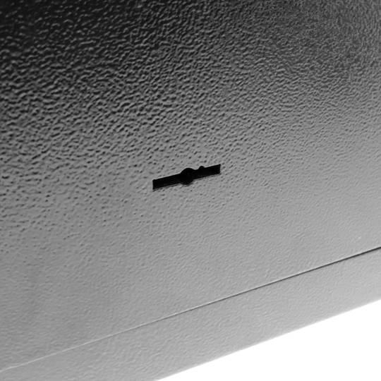 Coffre-fort mural de sécurité en retrait en acier à clé 36x15x23cm noir