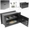 Caja fuerte de seguridad empotrada de acero con llaves 40x20x25cm negra