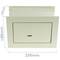 Verzonken stalen kluis met sleutels 26x15x18cm beige