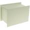 Verzonken stalen kluis met sleutels 26x15x18cm beige