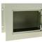 Verzonken stalen kluis met sleutels 26x15x18cm beige