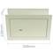 Caixa forta de seguretat encastada d'acer i amb claus 36x15x23cm beix