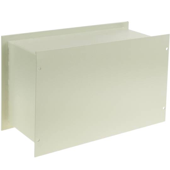 Cofre de segurança recuada de aço e com chaves 40x20x25cm bege