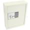 Armari de claus amb 34 ganxos. Caixa forta amb codi electrònic 30x10x37cm beix