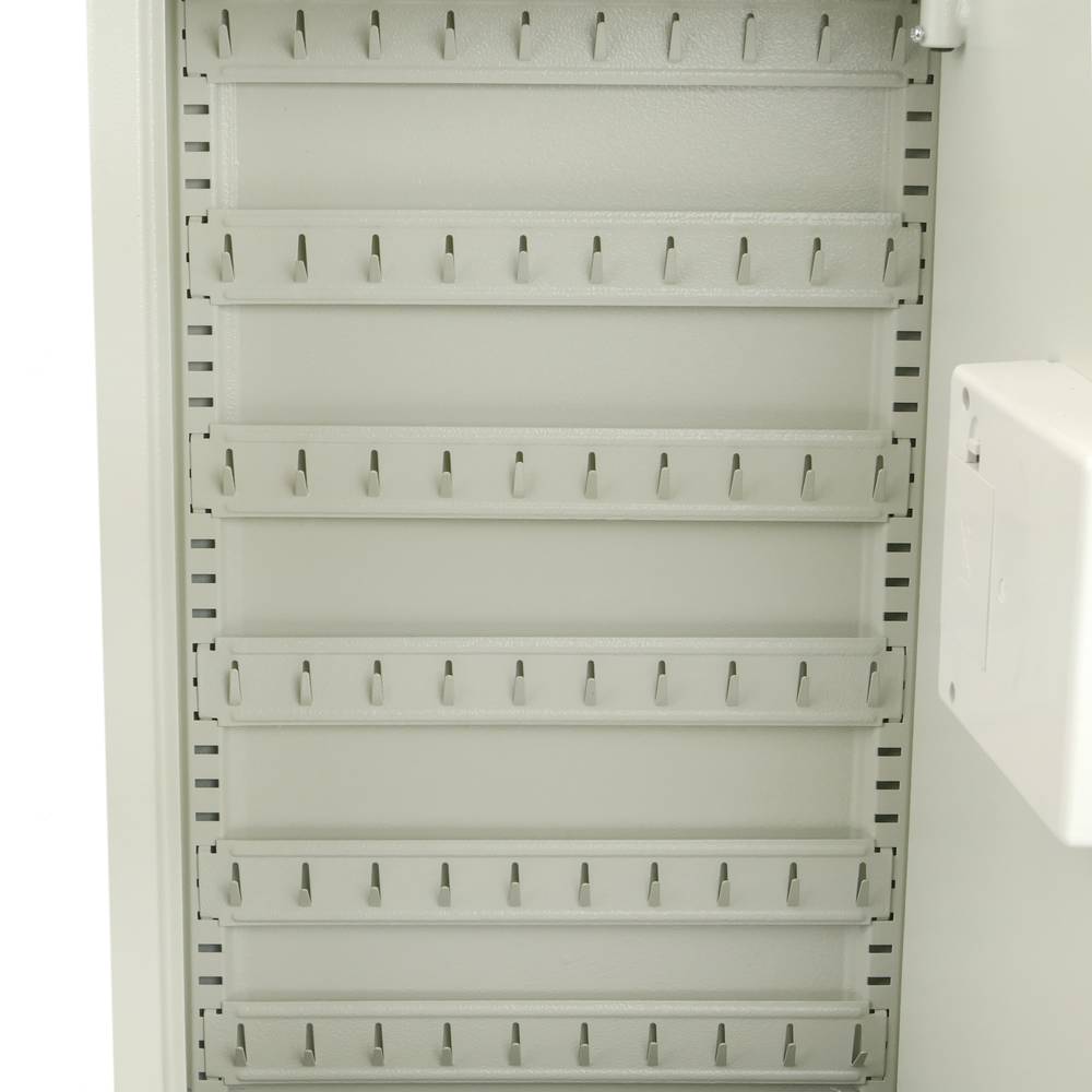 Armoire à clés avec 60 crochets. Coffre-fort de sécurité à code électronique 35x13x55cm beige