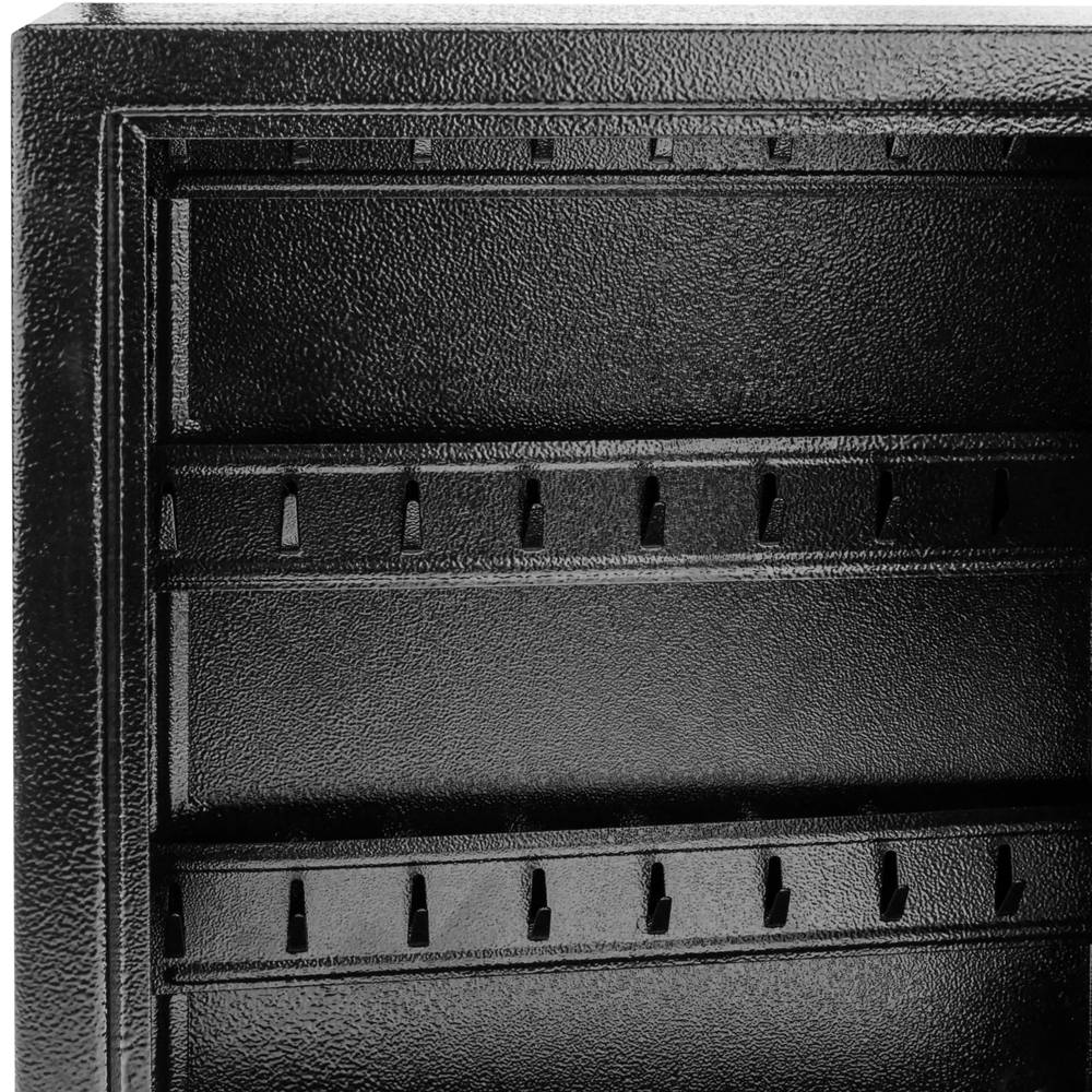 Armario de llaves con 18 ganchos. Caja fuerte con código electrónico 30x10x37cm negre