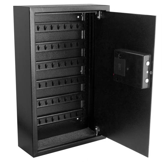 Sleutelkastje met 60 haken. Veilig met elektronische code 35x13x55cm zwart