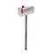 Aluminium US Mail mailbox for american mail post silver with stand