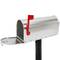 Aluminium US Mail mailbox for american mail post silver with stand