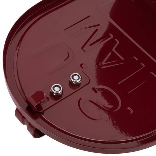 Cassetta delle lettere US Mail in alluminio per posta americano rosso con supporto