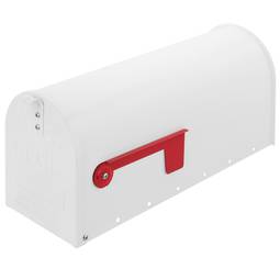 Aluminium US Mail Mailbox für amerikanische Post weiss