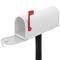 Aluminium US Mail Mailbox für American Weiss Mail mit Ständer