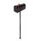 Aluminium US Mail mailbox for american mail post black with stand