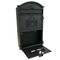 Briefkasten Postkasten Retro Antik Vintage metallische schwarze Farbe für wallmount