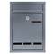 Metalen brievenbus voor brieven en grijze post 215 x 80 x 320 mm