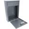 Metalen brievenbus voor brieven en grijze post 215 x 80 x 320 mm
