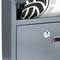 Metalen brievenbus voor brieven en grijze post 215 x 80 x 320 mm