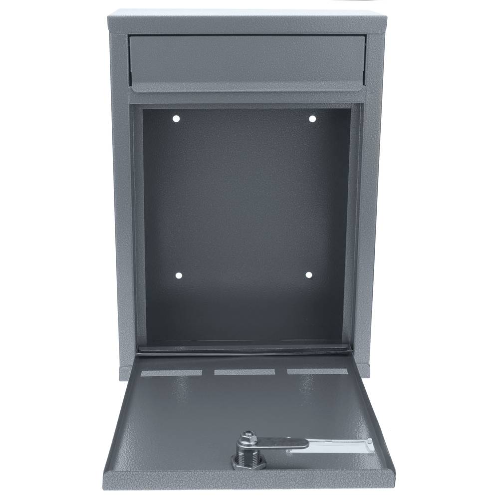 Metalen brievenbus voor brieven en grijze post 215 x 80 x 320 mm
