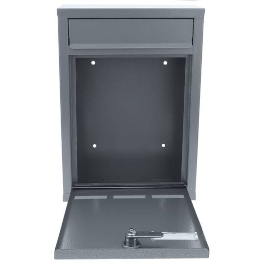 Metalen brievenbus voor brieven en grijze post 215 x 80 x 320 mm