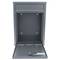 Metalen brievenbus voor brieven en grijze post 215 x 80 x 320 mm