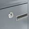 Metalen brievenbus voor brieven en grijze post 215 x 80 x 320 mm