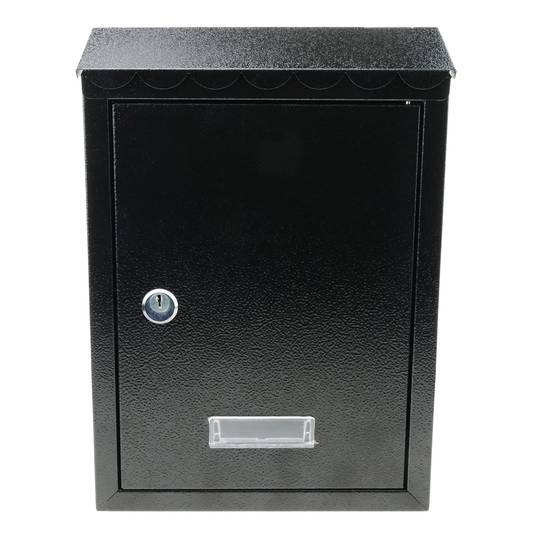 Briefkasten Postkasten metallische schwarze Farbe für wallmount 210x60x300mm