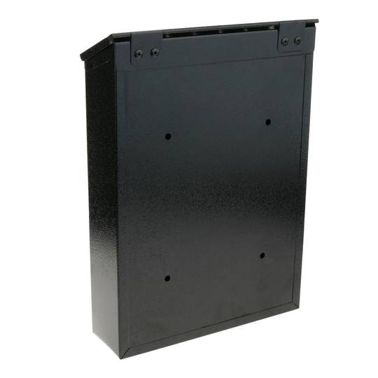 Briefkasten Postkasten metallische schwarze Farbe für wallmount 210x60x300mm