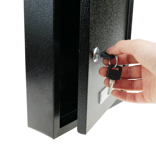 Briefkasten Postkasten metallische schwarze Farbe für wallmount 210x60x300mm