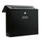 Briefkasten Postkasten metallische schwarze Farbe für wallmount 350x90x320mm