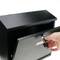 Briefkasten Postkasten metallische schwarze Farbe für wallmount 350x90x320mm