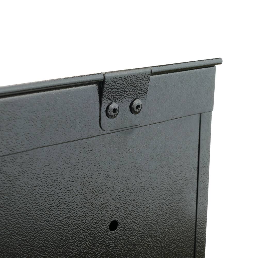 Briefkasten Postkasten metallische schwarze Farbe für wallmount 350x90x320mm