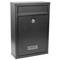 Briefkasten Postkasten metallische schwarze Farbe für wallmount 215 x 82 x 315 mm