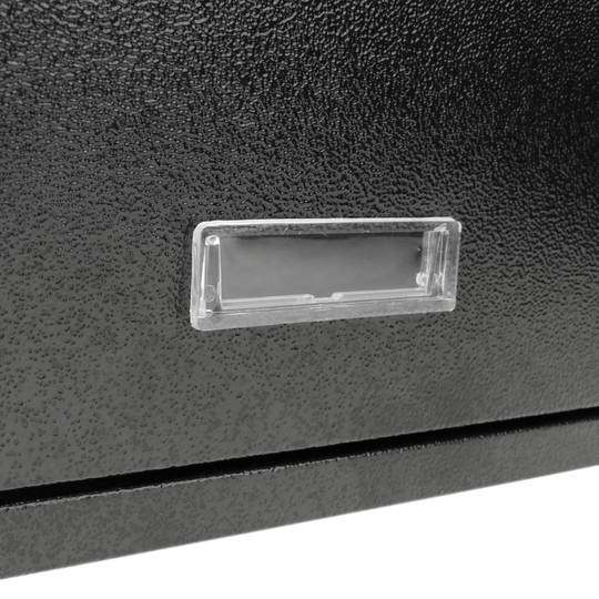 Briefkasten Postkasten metallische schwarze Farbe für wallmount 215 x 82 x 315 mm