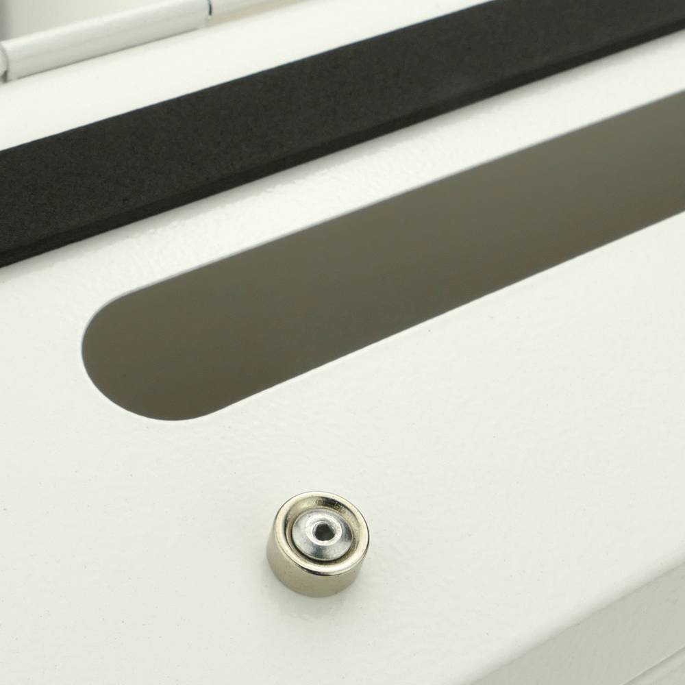 Letter mail post box mailbox letterbox antique metallic white color for wallmount 350x90x320 mm