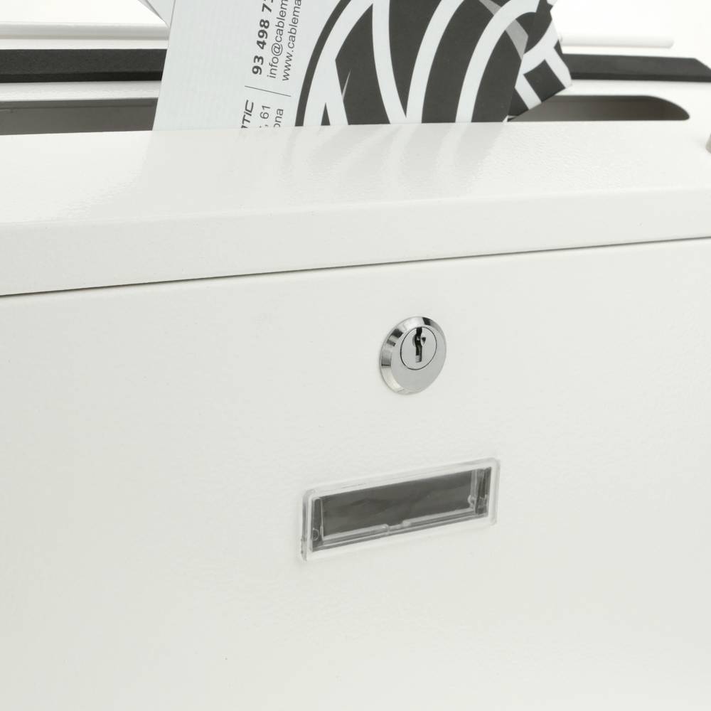 Letter mail post box mailbox letterbox antique metallic white color for wallmount 350x90x320 mm