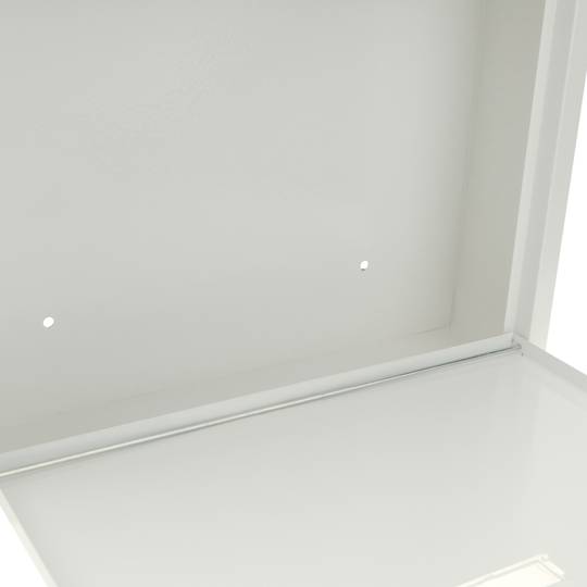 Letter mail post box mailbox letterbox antique metallic white color for wallmount 350x90x320 mm