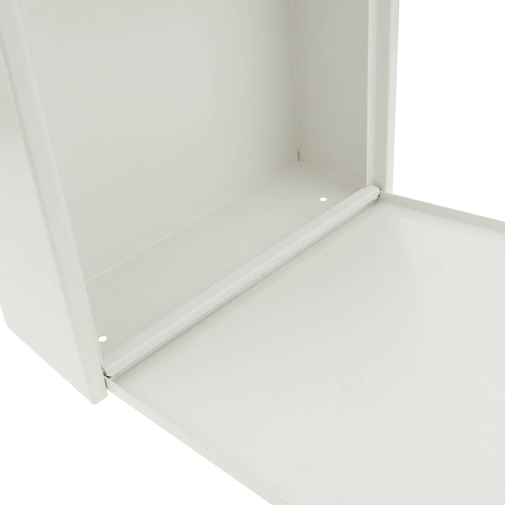 Letter mail post box mailbox letterbox antique metallic white color for wallmount 235 x 75 x 315 mm