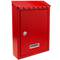 Letter mail post box mailbox letterbox antique metallic red color for wallmount 210 x 60 x 300 mm