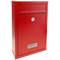 Cassetta delle lettere casella postale e posta metallico di colore rosso da parete 215 x 80 x 315 mm