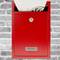Cassetta delle lettere casella postale e posta metallico di colore rosso da parete 215 x 80 x 315 mm